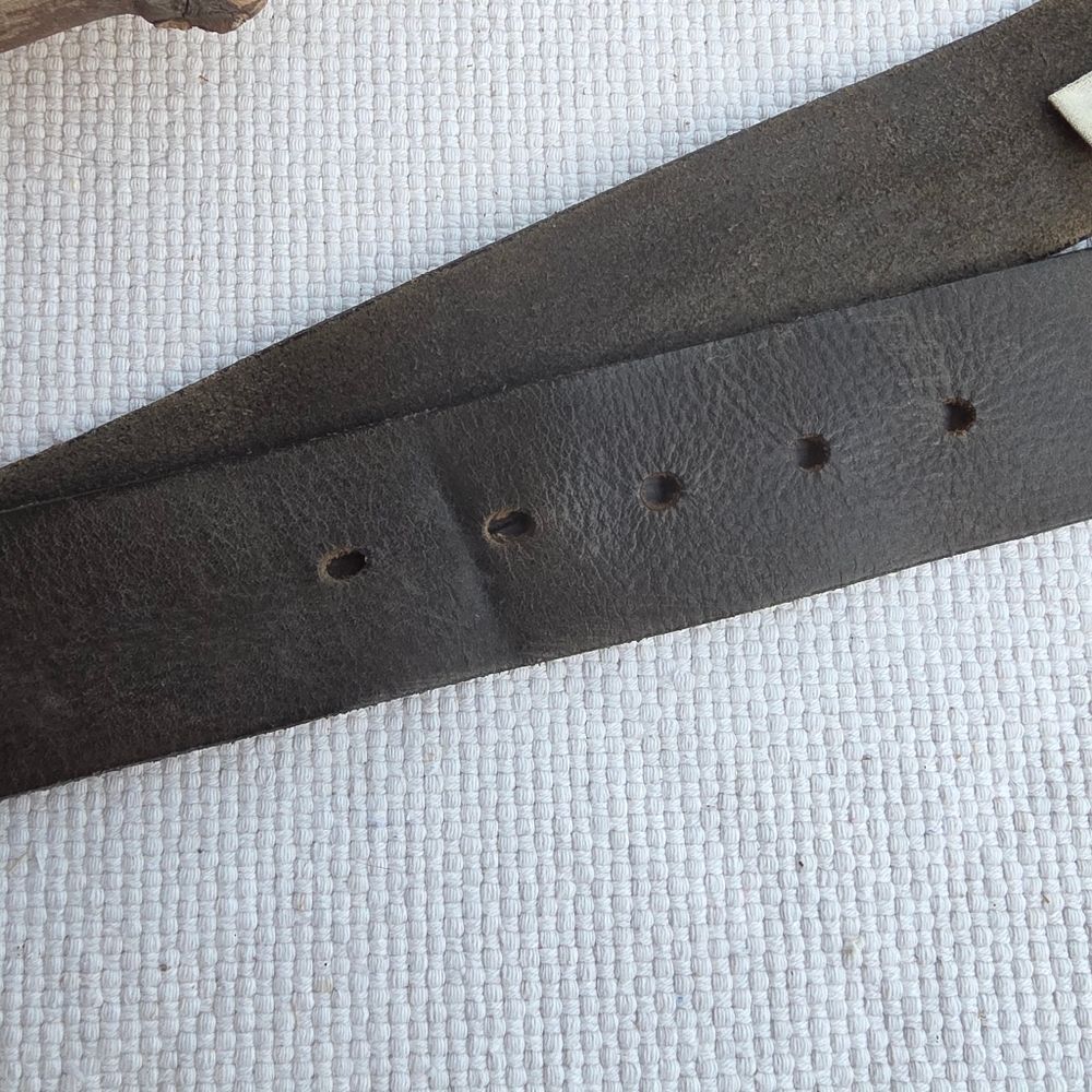 Diesel Vintage Darkest Brown Leather Belt 90s - Picture 2 of 14
